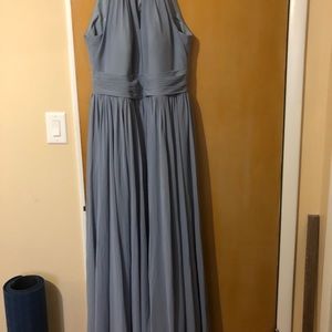 Dusty Blue Azazie Dress